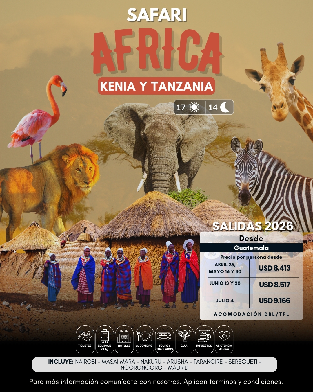 viajes africa desde guatemala